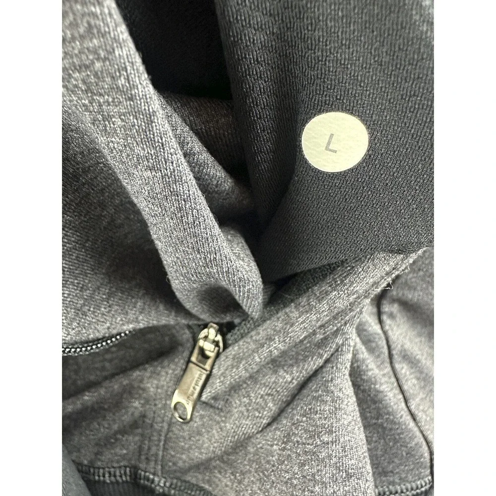 Lululemon Post Gravity Jacket Full Zip Heathered Black Gray Men's Size Large - Picture 11 of 16